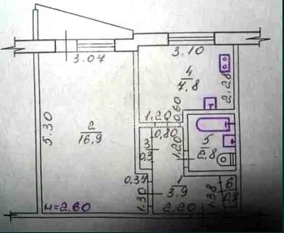 Продаж Квартира 1-кімнатна, 4/9 поверх на вул. Гвардійців Широнінців Харків