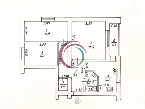 Продаж 3к Квартира 65 кв.м Новочерчицька вулиця 3 Луцьк - фото 12
