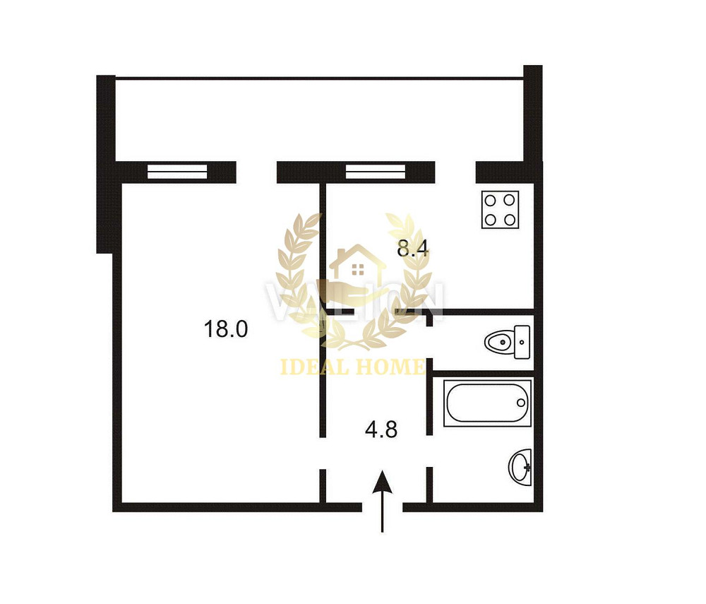 Продаж Квартира 1-кімнатна, 16/16 поверх на Ялтинская ул., 15 Київ - фото 7