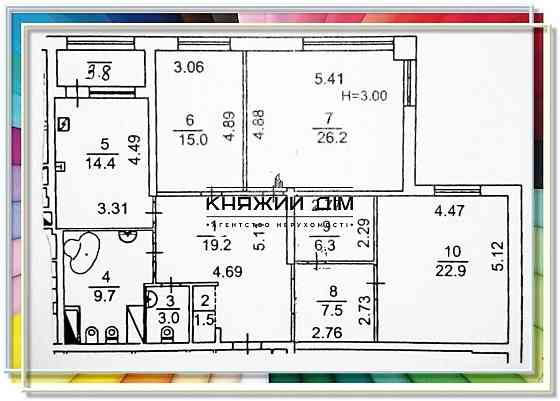Продается 3-комнатная квартира в Дарницком районе, код объекта № 21124270 Київ