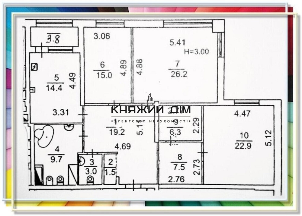 Продается 3-комнатная квартира в Дарницком районе, код объекта № 21124270 Київ - фото 3