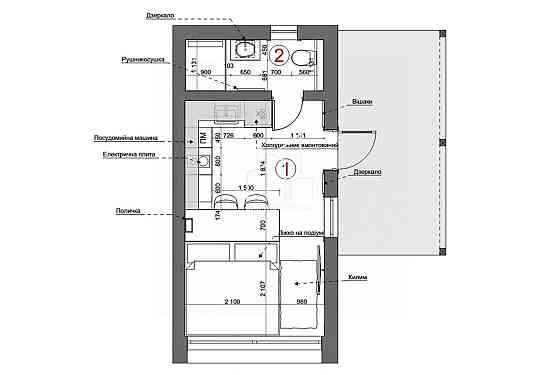 Продаж 1-поверховий Будинок  20 кв.м 2 кімн. на Моршин вул. Моршин