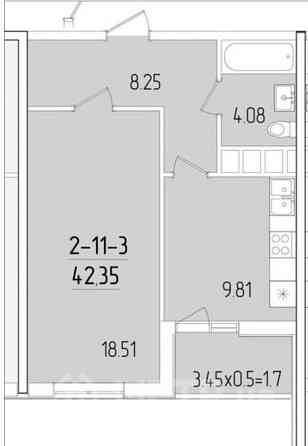 Продаж Квартира 1-кімнатна, 11/25 поверх на Краснова улица, 3/67 Одеса