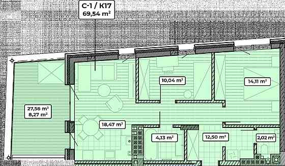 Продаж Квартира 2-кімнатна, 4/4 поверх на вул. Івана Франка Винники