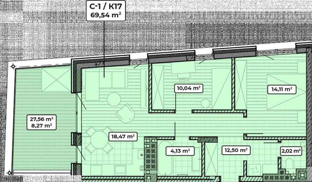 Продаж Квартира 2-кімнатна, 4/4 поверх на вул. Івана Франка Винники - изображение 6