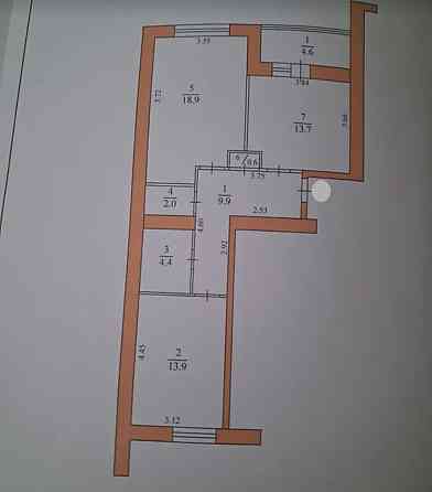 Продаж Квартира 2-кімнатна, 6/9 поверх Ternopil'