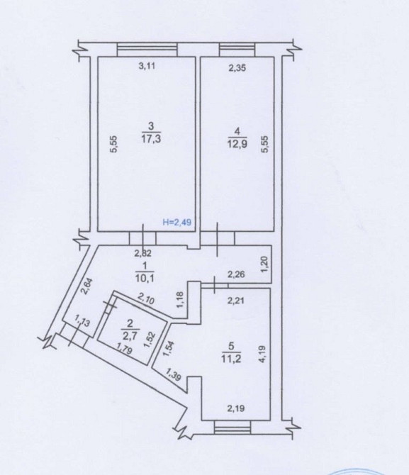 Продаж Квартира 2-кімнатна, 1/5 поверх на Зоологічна вул., д. 4А Київ - фото 7
