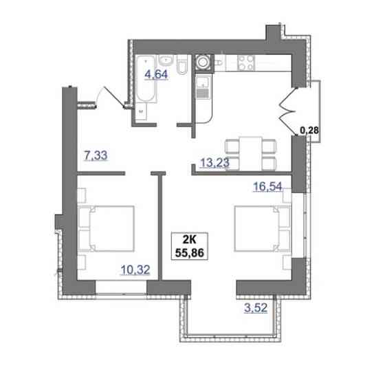 Продаж Квартира 2-кімнатна, 7/10 поверх Івано-Франківськ