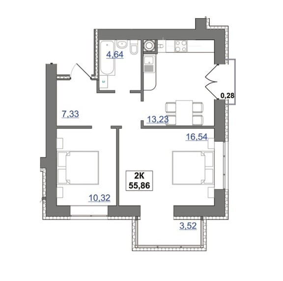 Продаж Квартира 2-кімнатна, 7/10 поверх Івано-Франківськ - фото 2