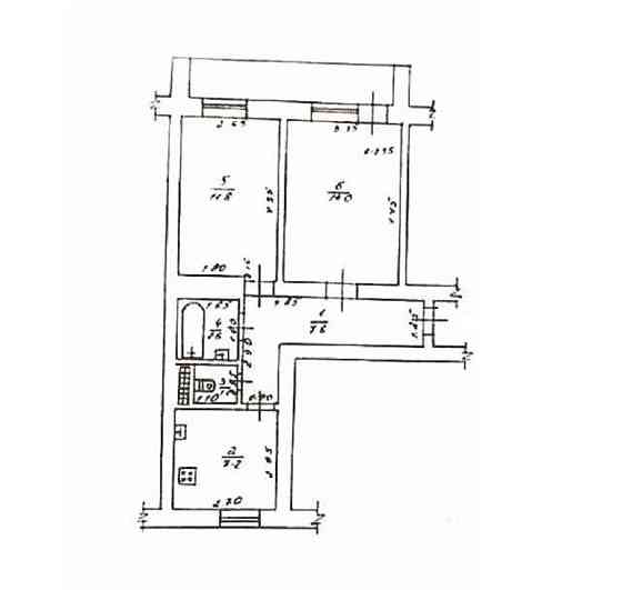 Продам 2-комнатную квартиру в кирпичном доме, Бугаёвская / Михаила Грушевского Одеса