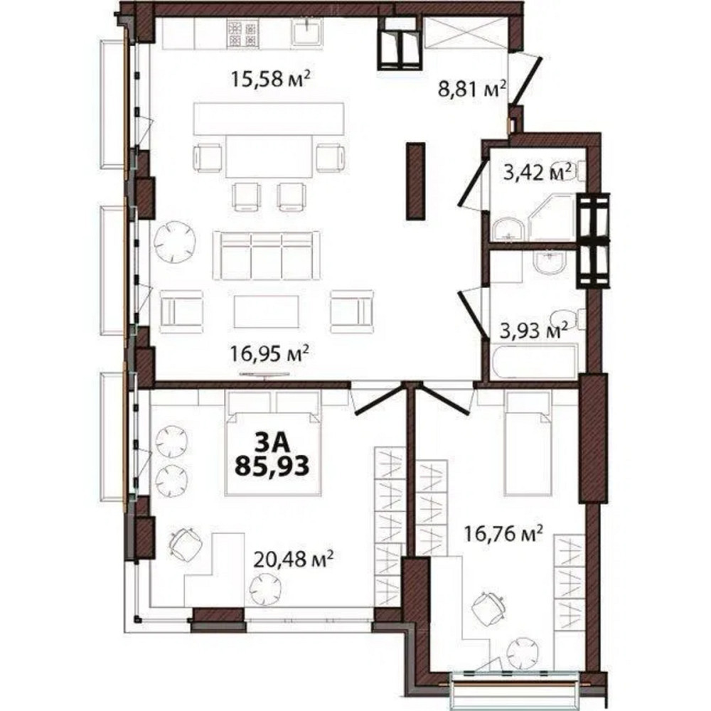 Продаж Квартира 3-кімнатна, 9/26 поверх на Старонаводницька вул., 44 Київ - фото 5