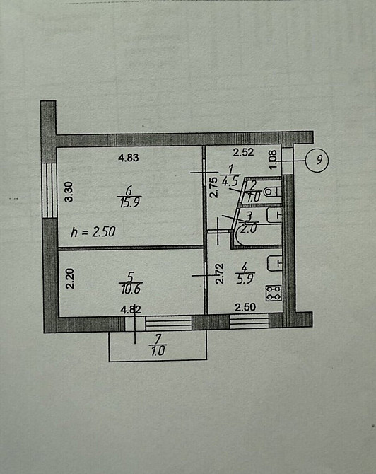 Продаж Квартира 2-кімнатна, 3/5 поверх на Відродження Луцк - изображение 8