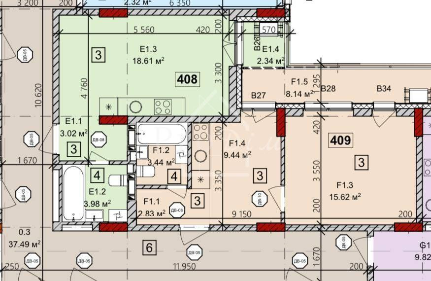 Продаж Квартира 1-кімнатна, 4/5 поверх на Осіння вул., 28 Київ - фото 3
