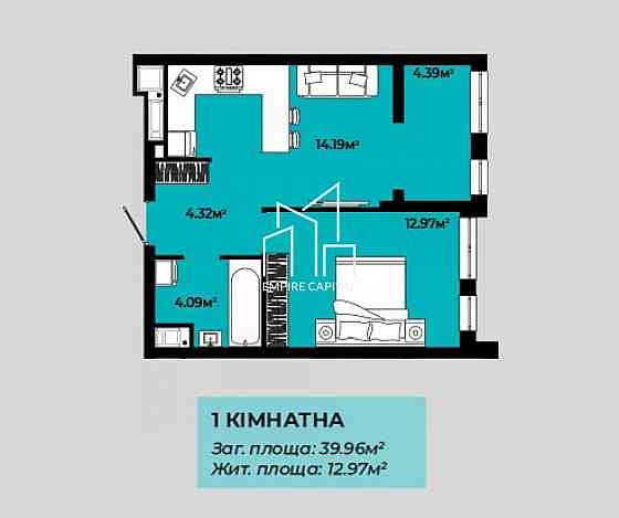 Продаж 1к Квартира 40 кв.м Роксоляни вул. Львів