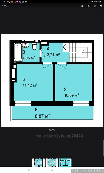 Продаж Квартира 2-кімнатна, 6/7 поверх на вул. Щирецька Львів - фото 3