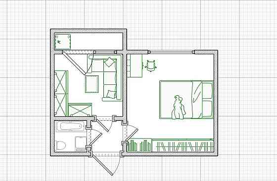 Оренда Квартира 1-кімнатна, 9/12 поверх на Боголюбова, 12 Київ