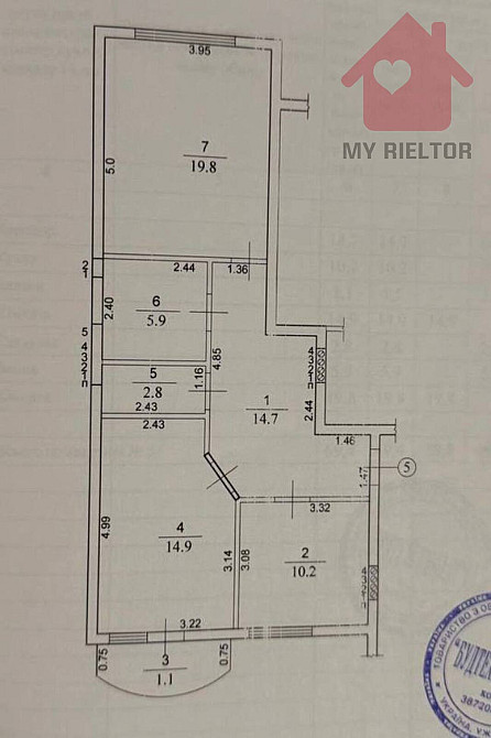 Продаж Квартира 2-кімнатна, 2/9 поверх на Богомольця Uzhhorod - photo 9