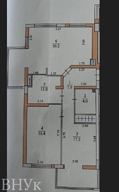 Продаж Квартира 2-кімнатна, 7/11 поверх на вул. Бандери С. Тернопіль - фото 12