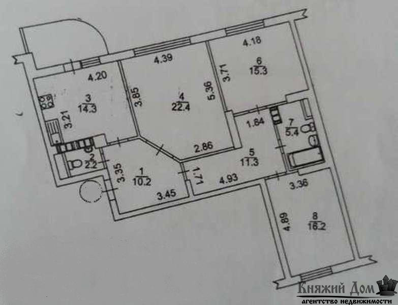 Просторная, видовая 3-х к. кв. на Позняках. Код объекта № 2161987 Київ - фото 2