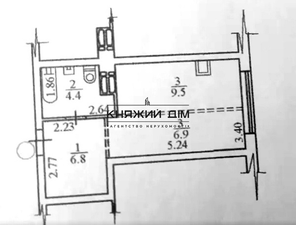 Оренда Квартира 1-кімнатна, 5/11 поверх на Центральная ул. Киев - изображение 10