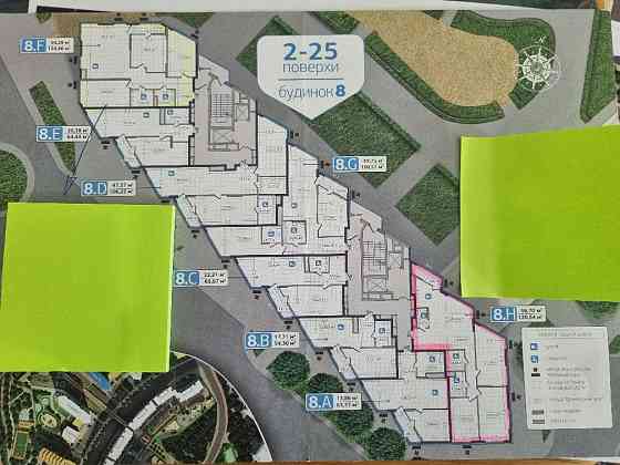 Продаж Квартира 3-кімнатна, 23/25 поверх на Осокорська вул., д. 2а Kiev