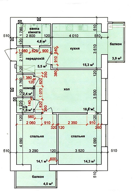 Продаж Квартира 3-кімнатна, 8/10 поверх на вул. Національної Гвардії Івано-Франківськ - фото 9