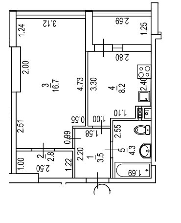 Однокомнатная, еОселя, в ЖК Бульвар Акаций Odessa - photo 9