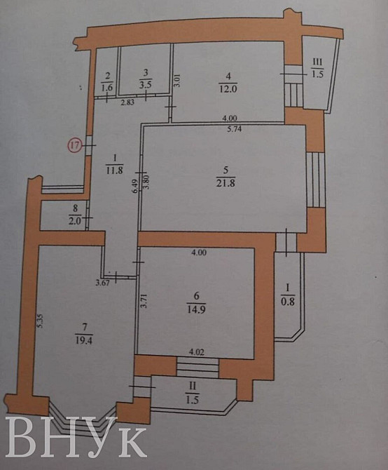 Продаж Квартира 3-кімнатна, 6/11 поверх на вул. Бережанська Тернопіль - фото 13