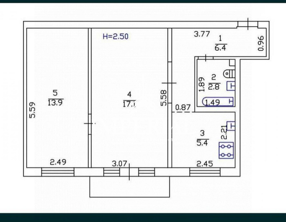 Продаж Квартира 2-кімнатна, 5/5 поверх на вул. Мрії Киев - изображение 8