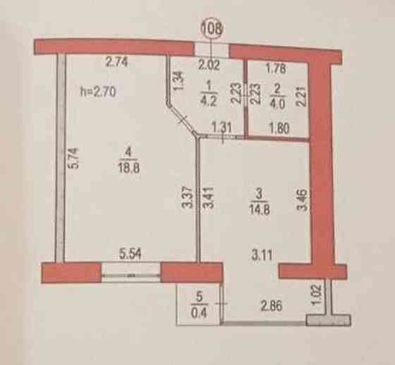 Продаж Квартира 1-кімнатна, 7/9 поверх на даньшина Луцьк