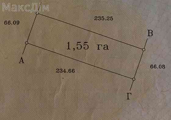 Продаж земельної ділянки 1.55 га Тернополь