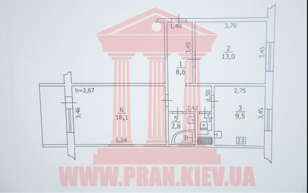Продаж 2к Квартира 54.6 кв.м Момота Бориспіль - фото 9