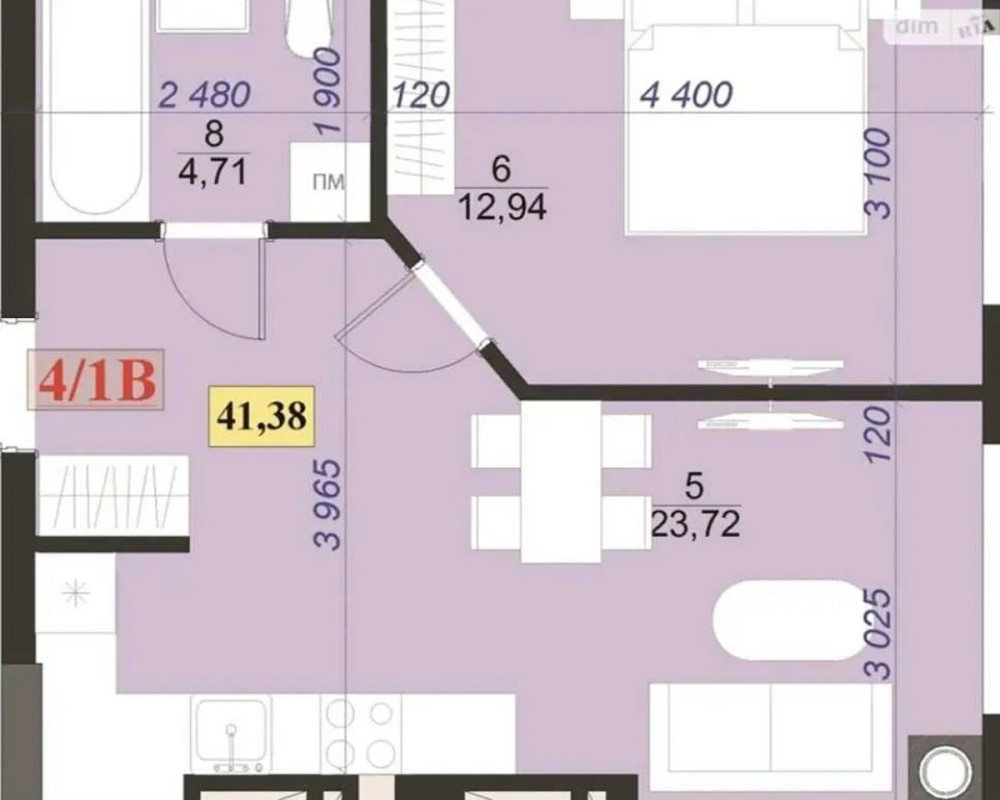 Продаж Квартира 1-кімнатна, 4/11 поверх на вул. Гарбарська Івано-Франківськ - фото 2