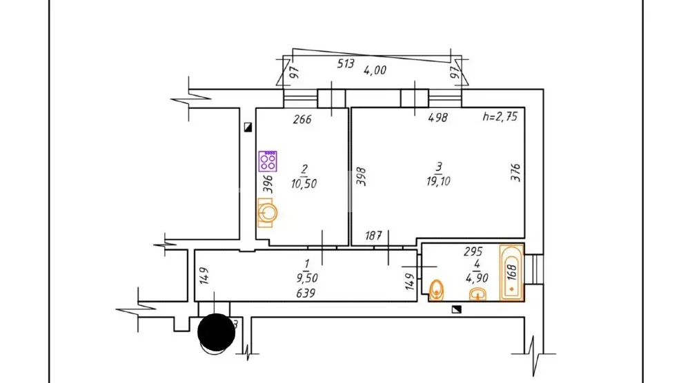 Оренда 1к Квартира 46 кв.м Івана Котляревського 10а Ужгород - фото 13