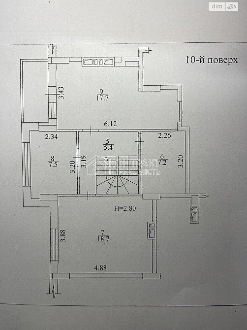 Продаж Квартира 3-кімнатна, 9/10 поверх на вул. Героїв Харкова Kharkiv - photo 4