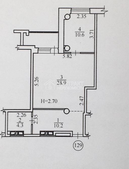 Продаж Квартира 2-кімнатна, 10/20 поверх на вул. Цілиноградська Kharkiv - photo 3