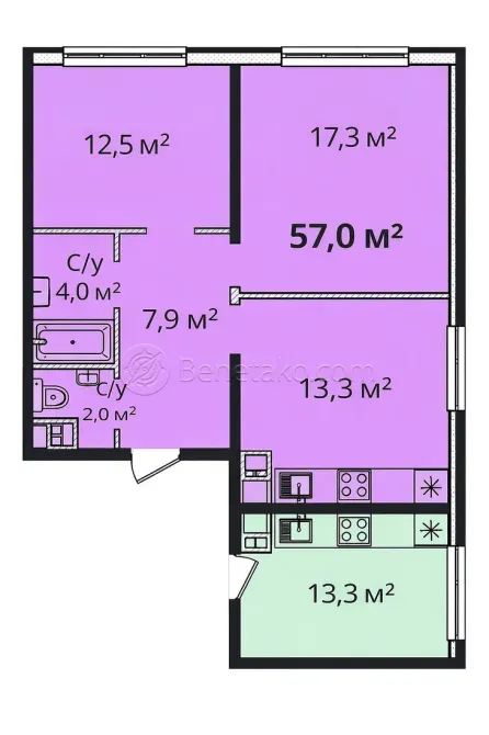 For sale 3-room Apartment 57 sq.m Литературная, 10 Odessa - photo 9