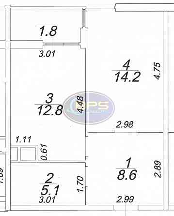 Продаж 1к квартири 42.5 кв. м Одеса