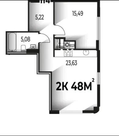 Продаж 1к Квартира 48 кв.м ЖК Trivium Івано-Франківськ