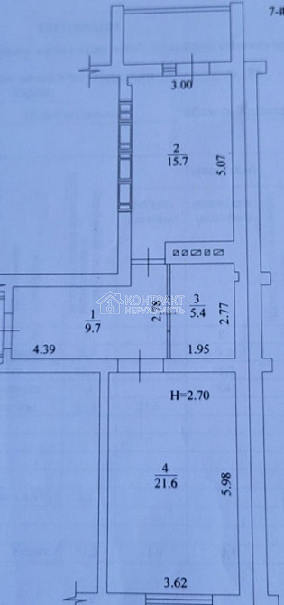 Продаж Квартира 1-кімнатна, 1/9 поверх на вул. Полтавський Шлях Харьков - изображение 9