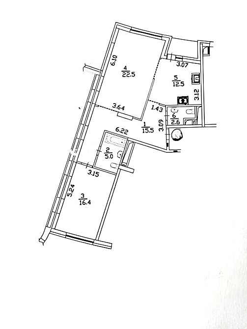 Продаж Квартира 2-кімнатна, 5/23 поверх на Володимира Івасюка вул., д. 2-Д Киев - изображение 18
