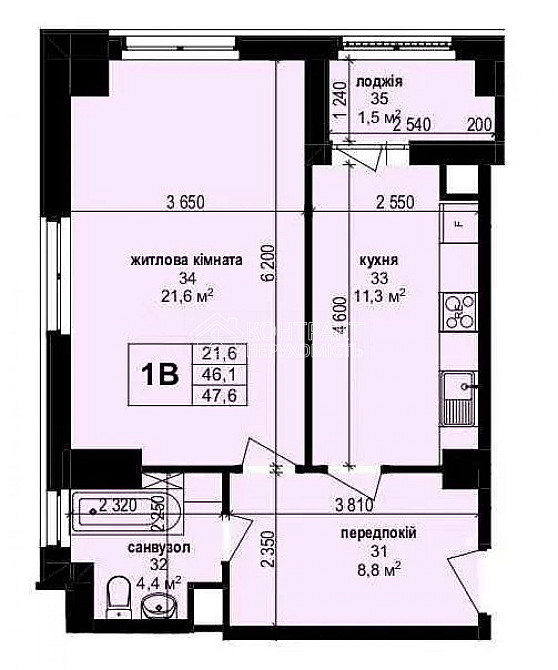 Продаж Квартира 1-кімнатна, 12/21 поверх на вул. Героїв Харкова Харків - фото 6