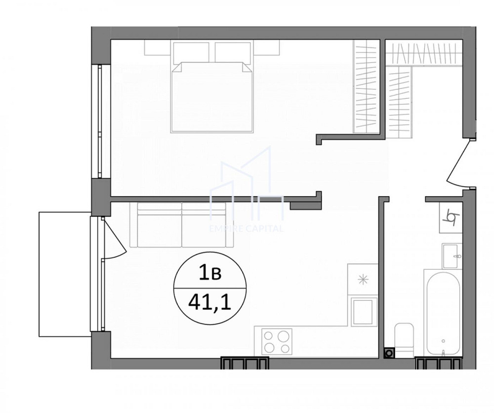Продаж Квартира 1-кімнатна, 3/5 поверх на вул. Широка Брюховичі (м Львів район) - фото 9