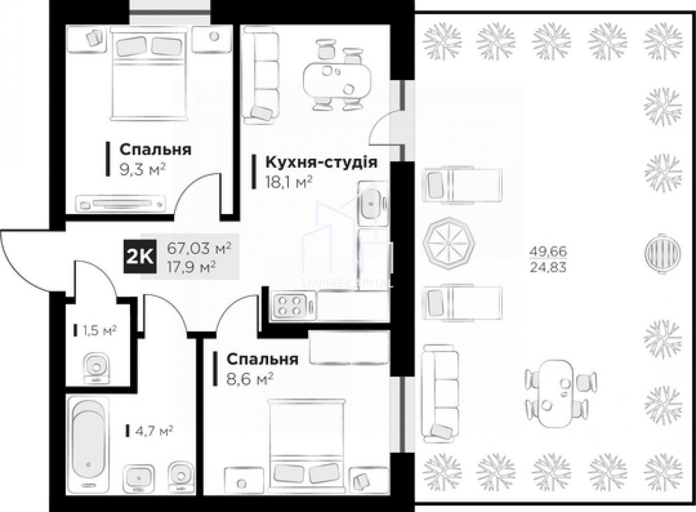 Продаж 2к квартири 67 кв. м Львів - фото 5