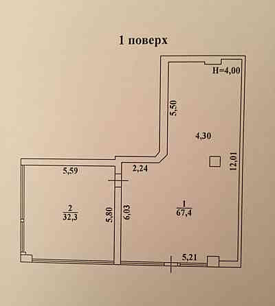 Продаж комерційне приміщення на переулок Ванный, 1а приміщень - 3, поверх - 1 Одеса