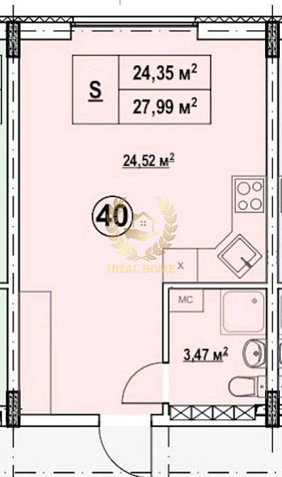 Продаж Квартира 1-кімнатна, 3/5 поверх на Луговой пер., 14Б Київ - фото 3