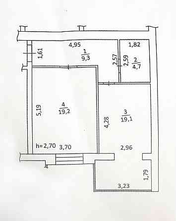 Продаж 1к Квартира 52 кв.м Тетерівський Бульвар Житомир