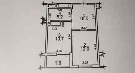 Продаж Квартира 1-кімнатна, 16/25 поверх на Краснова улица, 63 Одеса