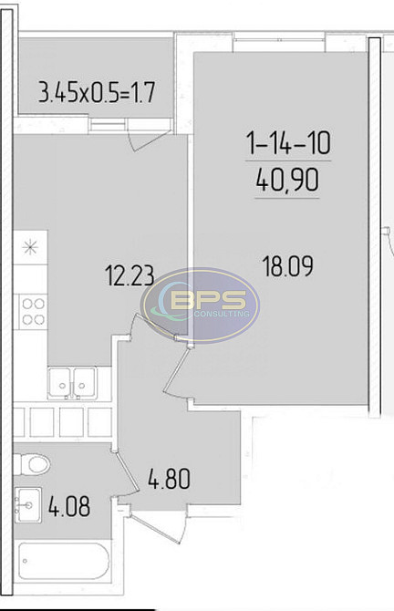 Продаж 1к квартири 41.4 кв. м Одеса - фото 2