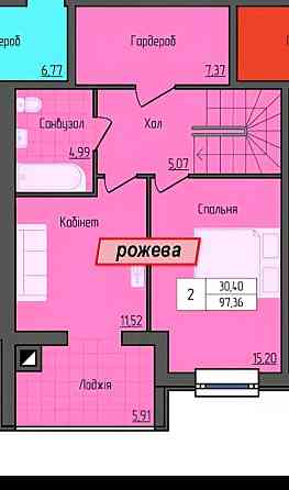 Продаж Квартира 3-кімнатна, 9/10 поверх на вул. Домбровського Zhytomyr